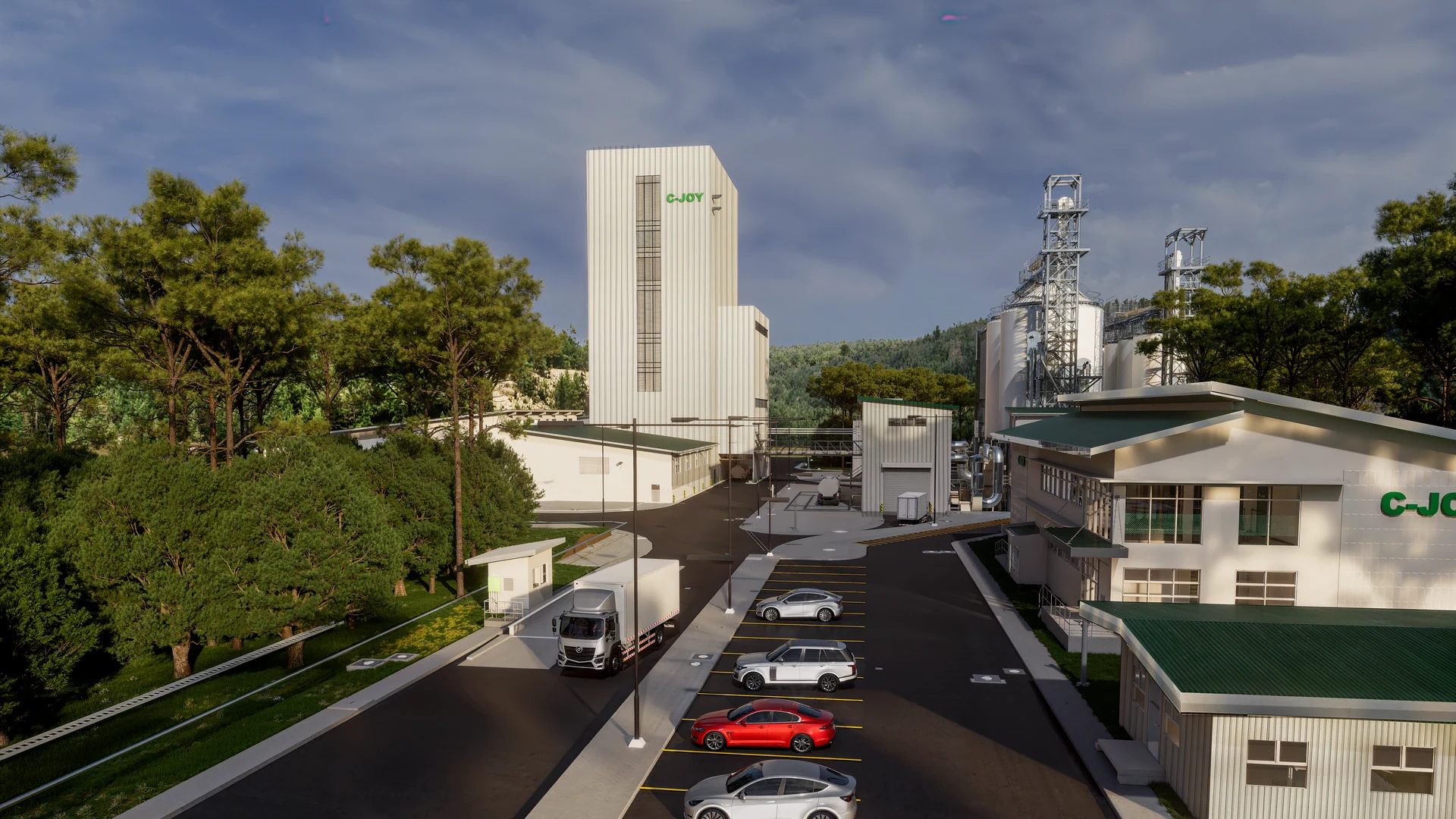 Rendering of the Cargill industrial site.