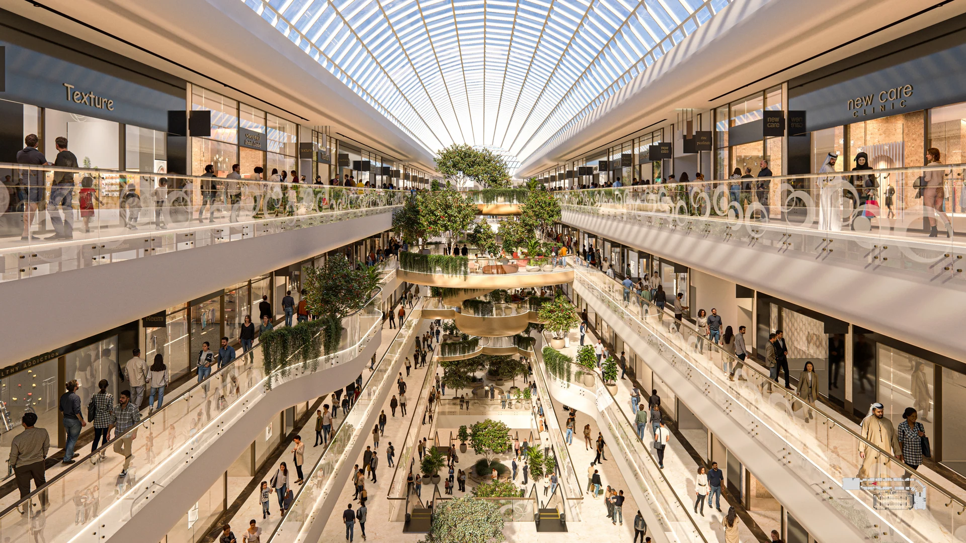 Gate Mall, Kuwait — atrium view.