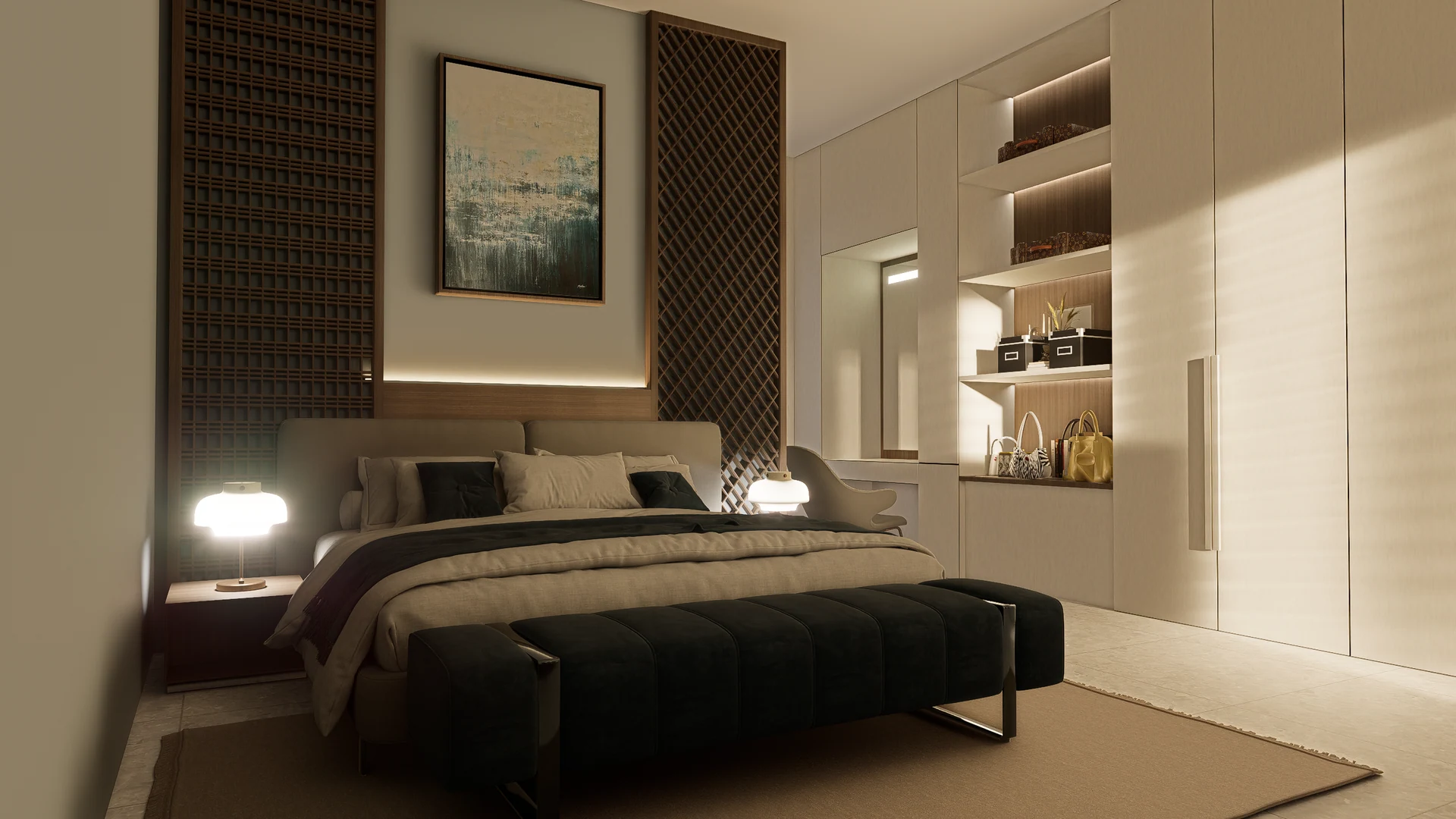Gonzalez Residence — bedroom view.