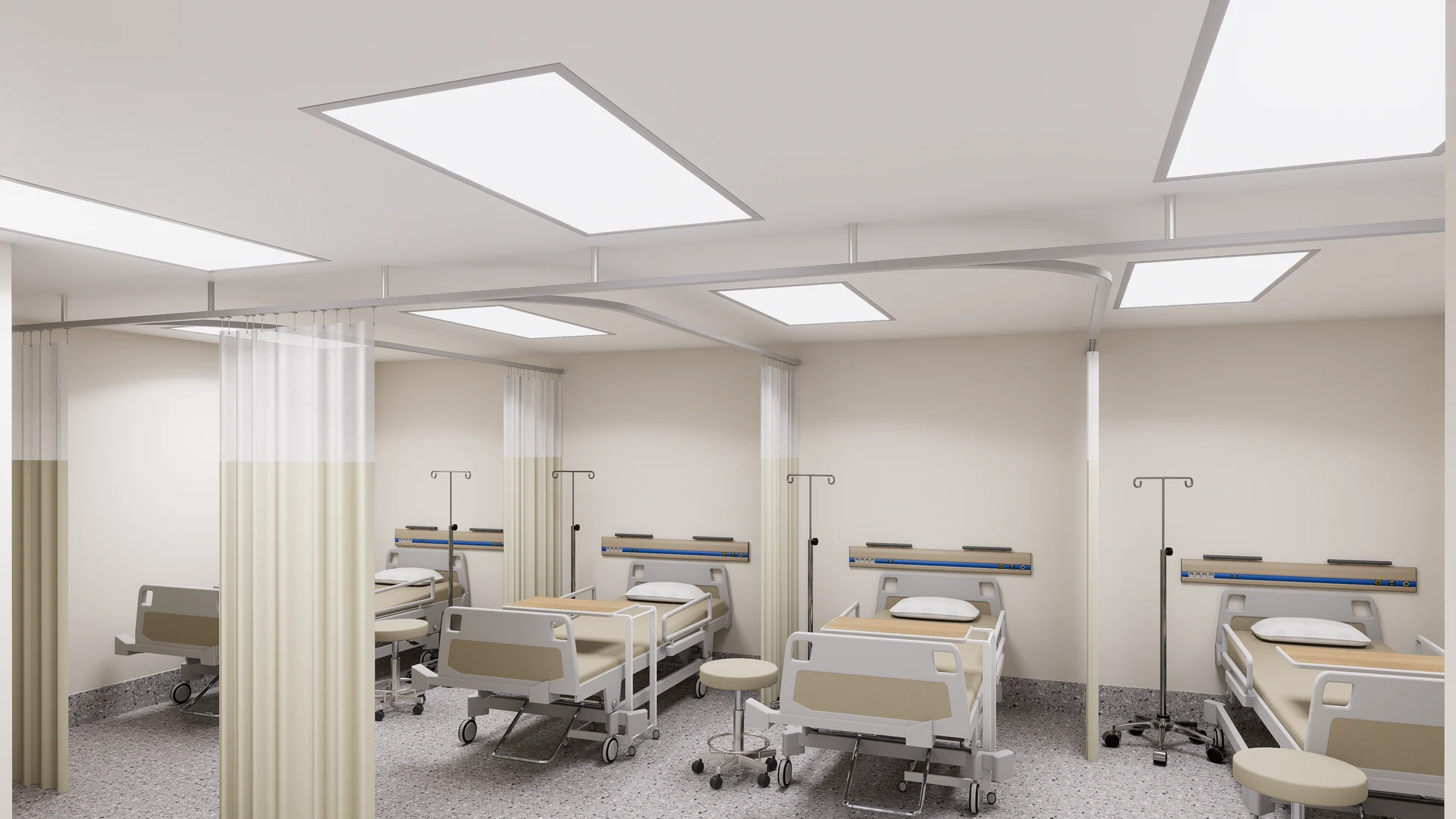 Leiroj Kitlang Memorial Health Center — treatment bays view.