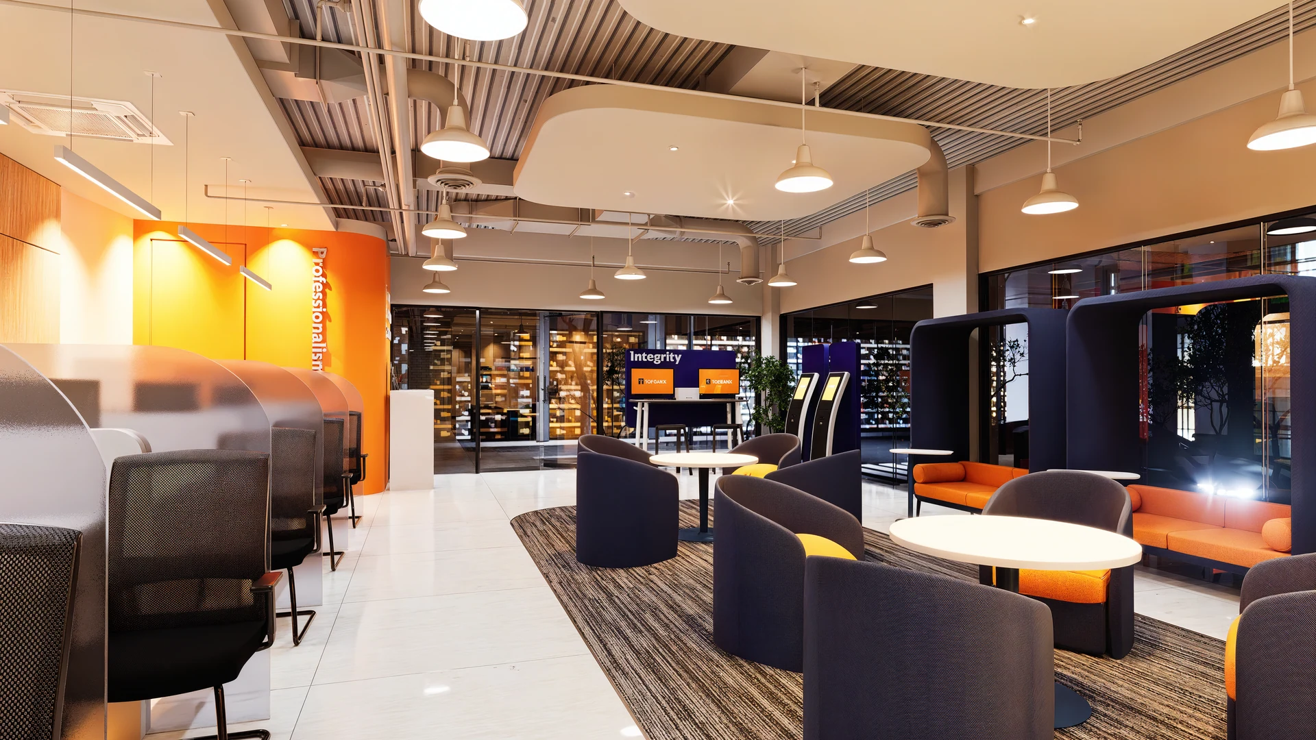 TOPBANK — banking hall view.